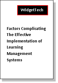 Boring white paper title: Factors Complicating The Effective Implementation of Learning Management Systems